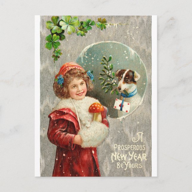 Nyårskort Helg Vykort (Framsida)