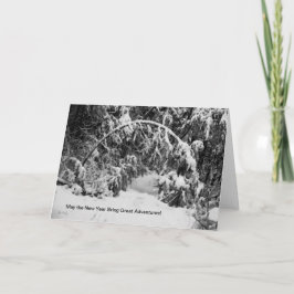Nyårskort, Portal till ett snöigt äventyr Helgkort