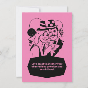 Nyårslösning funny inbjudningar