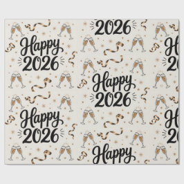 Nyårspapper 2026 - Inpackningspapper Presentpapper