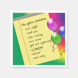 Nyårsresolution Lista Pappersservett