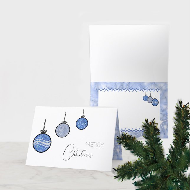 Nyårsträdsdekorationer Kort (Skapare uppladdad)