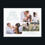 nyaste christmas-fotot helg vykort<br><div class="desc">Sprid den entusiastiska glädjen med den här roligten. Den innehåller fetstilt modern skripttext och redigerbar fotokollage för att göra den speciell för extra. tillgänglig med en rad färgader som svart,  röd,  grönt,  blått och mycket mer till temat kostym.</div>