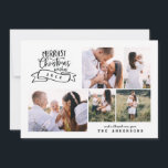 nyaste christmas-fotot julkort<br><div class="desc">Sprid den entusiastiska glädjen med den här roligten. Den innehåller fetstilt modern skripttext och redigerbar fotokollage för att göra den speciell för extra. tillgänglig med en rad färgader som svart,  röd,  grönt,  blått och mycket mer till temat kostym.</div>