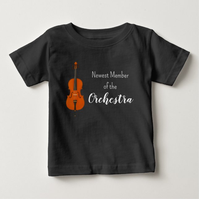 Nyaste medlemmen i orkestern Cello T-shirt (Framsida)