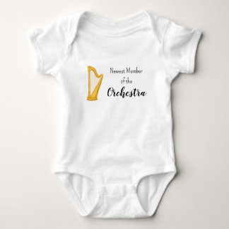Nyaste medlemmen i orkestern Harp Baby Body T Shirt