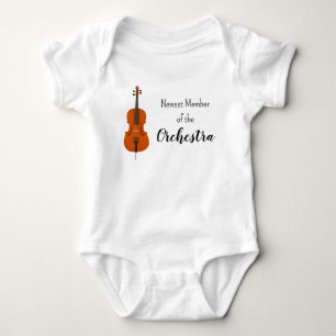 Nyaste orkestermedlemmen cello-bodysuit t shirt