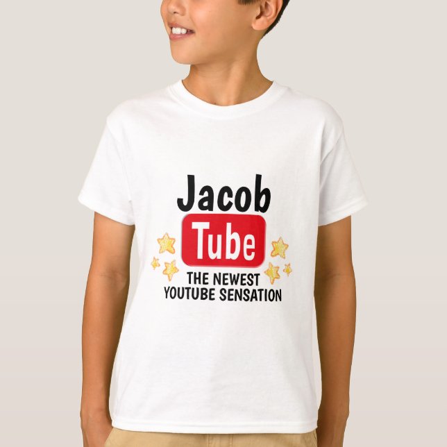 Nyaste Youtube Sensation Birthday T-Shirt (Framsida)