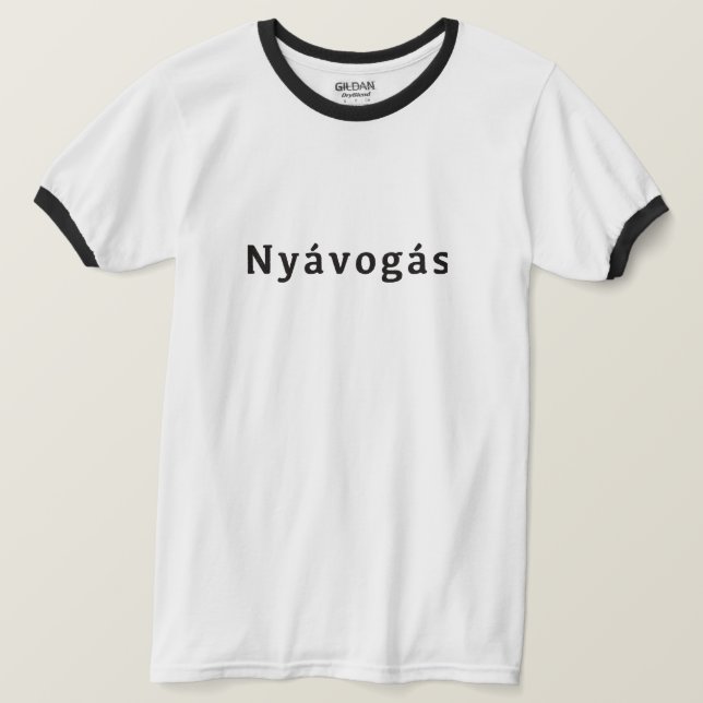 Nyávogás T Shirt (Design framsida)