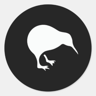 Nyazeeländsk emblem för Kiwi Runt Klistermärke
