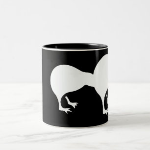 Nyazeeländsk emblem för Kiwi Två-Tonad Mugg