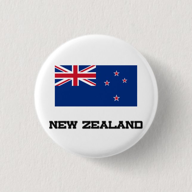Nyazeeländsk flagga knapp (Framsida)