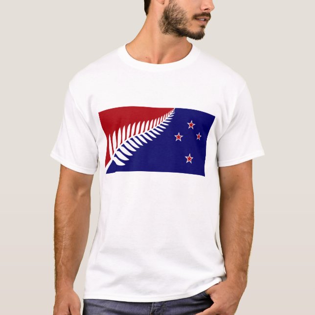 Nyazeeländsk flagga tee (Framsida)