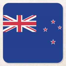 Nyazeeländsk flagga underlägg papper kvadrat