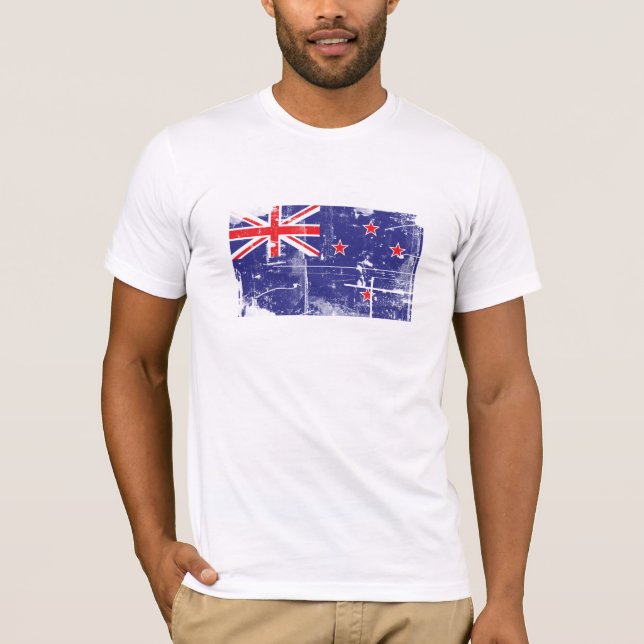 Nyazeeländsk flaggaskjorta t shirt (Framsida)