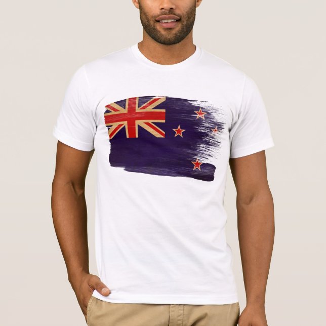 Nyazeeländsk flaggaT-tröja Tee Shirt (Framsida)