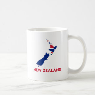 NYAZEELÄNDSK KARTA KAFFEMUGG