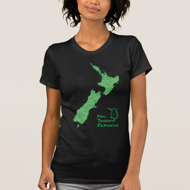Nyazeeländsk karta tee (Framsida)