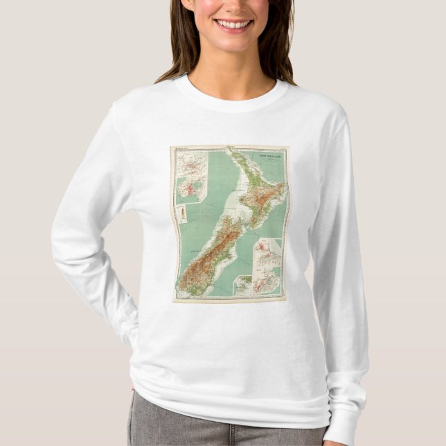 Nyazeeländsk kartbokkarta tee (Framsida)