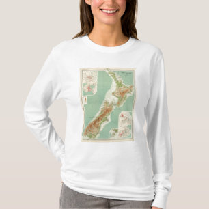 Nyazeeländsk kartbokkarta tee shirt
