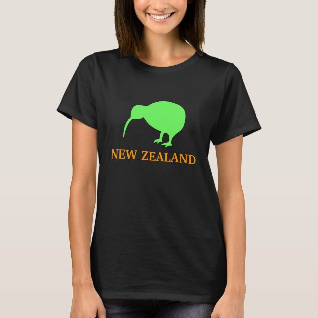 Nyazeeländsk Kiwiskjorta T-shirt (Framsida)