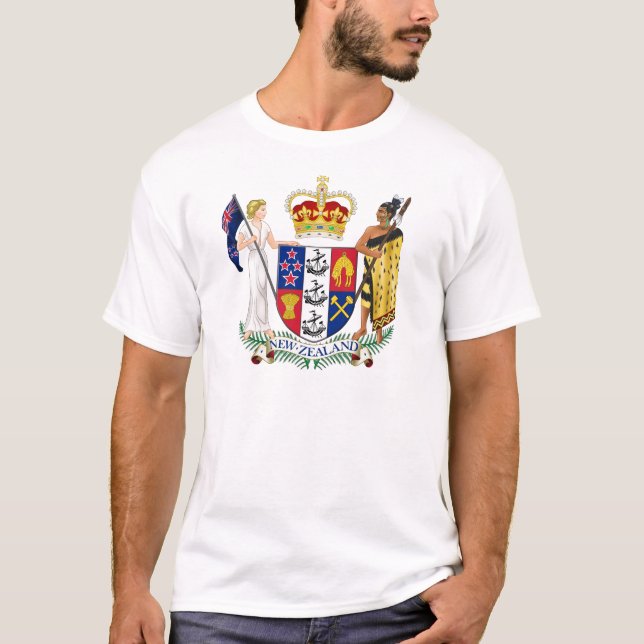 Nyazeeländsk NZ Tee (Framsida)