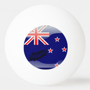 Nyazeeländsk polerad flagga pingisboll