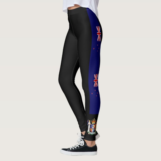 Nyazeeländsk randflagga leggings (Vänster)