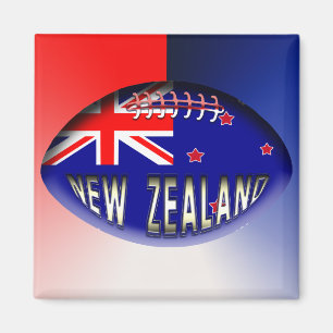 Nyazeeländsk Rugbyboll Magnet