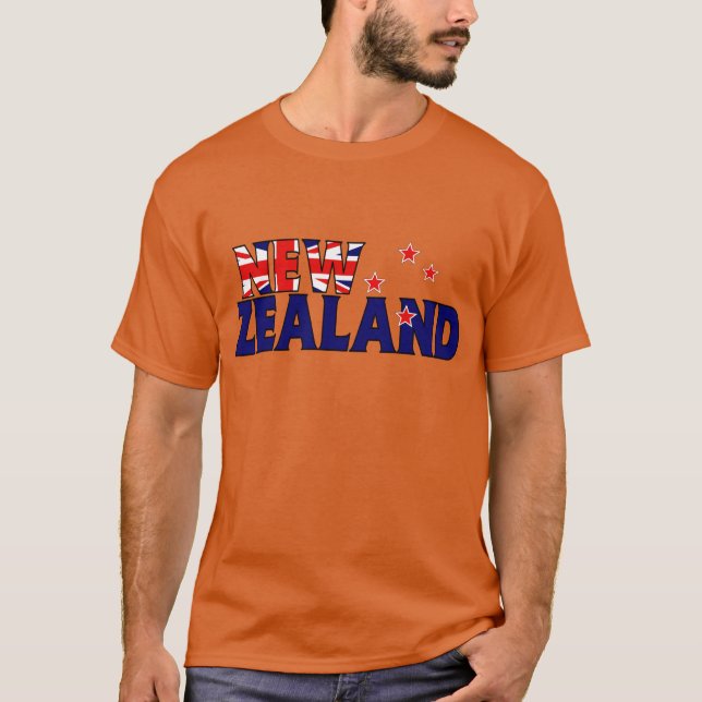 Nyazeeländsk skjorta t-shirt (Framsida)