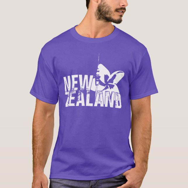Nyazeeländsk T-tröja T-shirt (Framsida)