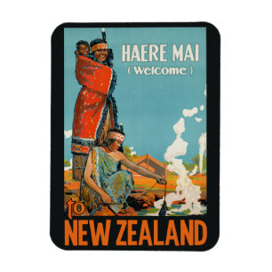 Nyazeeländsk vintage resormagnet magnet