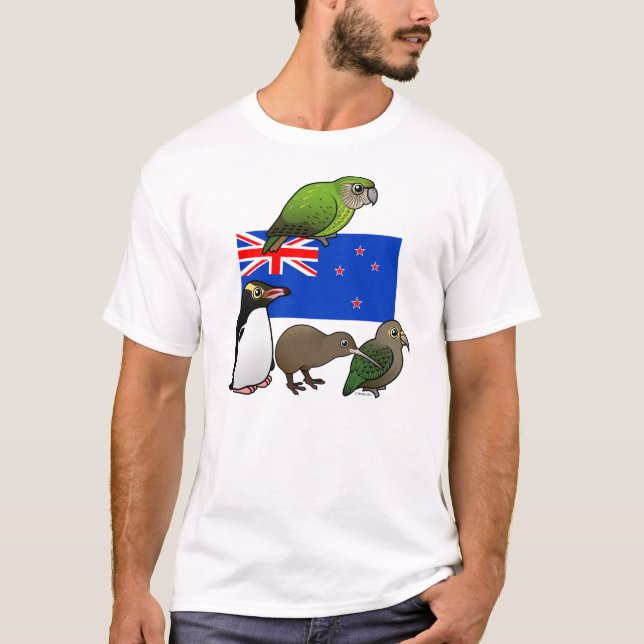 Nyazeeländska Birdorables T-shirt (Framsida)