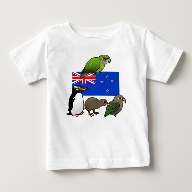 Nyazeeländska Birdorables T-shirt (Framsida)