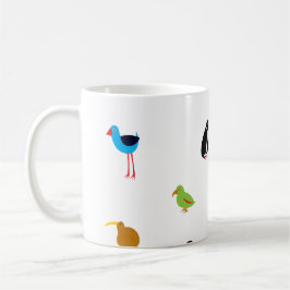 Nyazeeländska fåglar kaffemugg