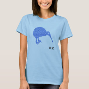 Nyazeeländska Kiwikvinna skjorta T-shirt