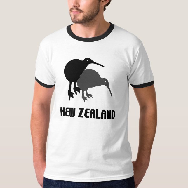 Nyazeeländska roliga manar för Kiwi skjorta T Shirt (Framsida)
