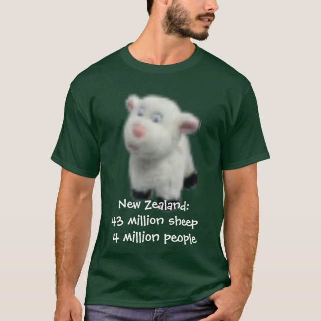 Nyazeeländskt: 43 miljon får t-shirt (Framsida)