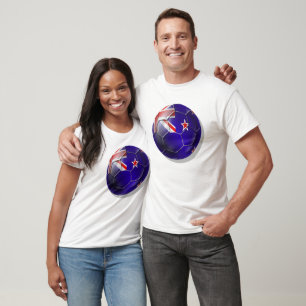 Nyazeeländskt all boll för vitkiwiflagga tee shirt
