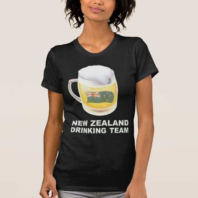 Nyazeeländskt dricka lag t-shirt (Framsida)
