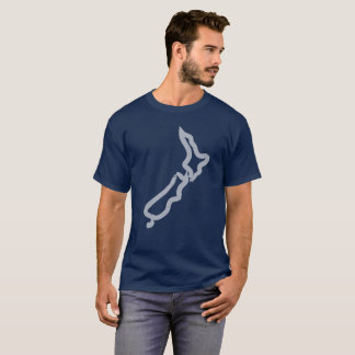 Nyazeeländskt klottra skisserar utslagsplatsen tee shirt