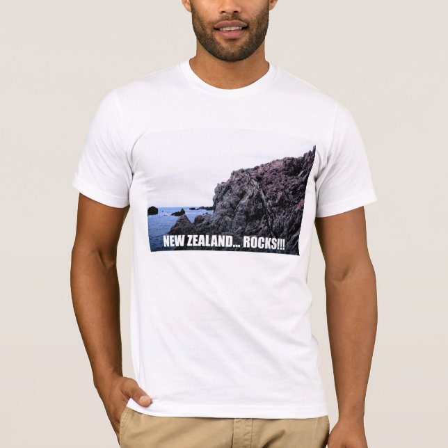 Nyazeeländskt…, Stenar!!! Tee Shirt (Framsida)