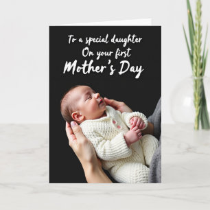Nybliven Mamma Första Mors Dag Kort