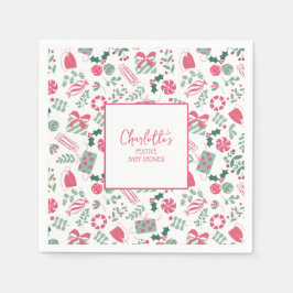 Nybörjarbabyskor för julgranar pappersservett