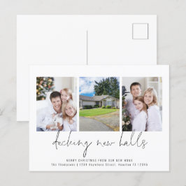 Nybörjare 3 Foton Flytta jul Vykort