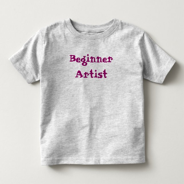 Nybörjare Artist-citat T-shirt (Framsida)