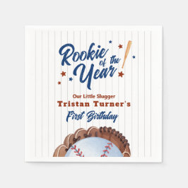 Nybörjare för året 1:a födelsedag Papper Pappersservett