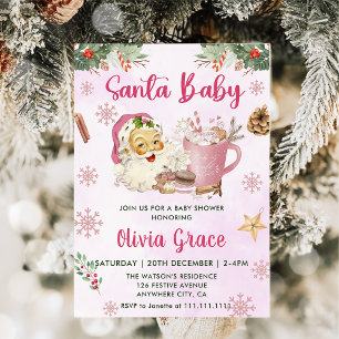 Nybörjare i jultomten Baby Baby Shower Inbjudningar