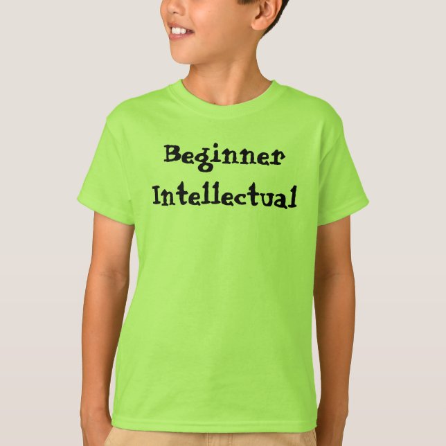 Nybörjare intellektuell funny offert tee shirt (Framsida)