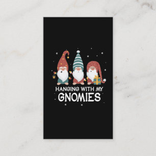 Nybörjare jul Gnomies Jultomten Gnome Garden Visitkort